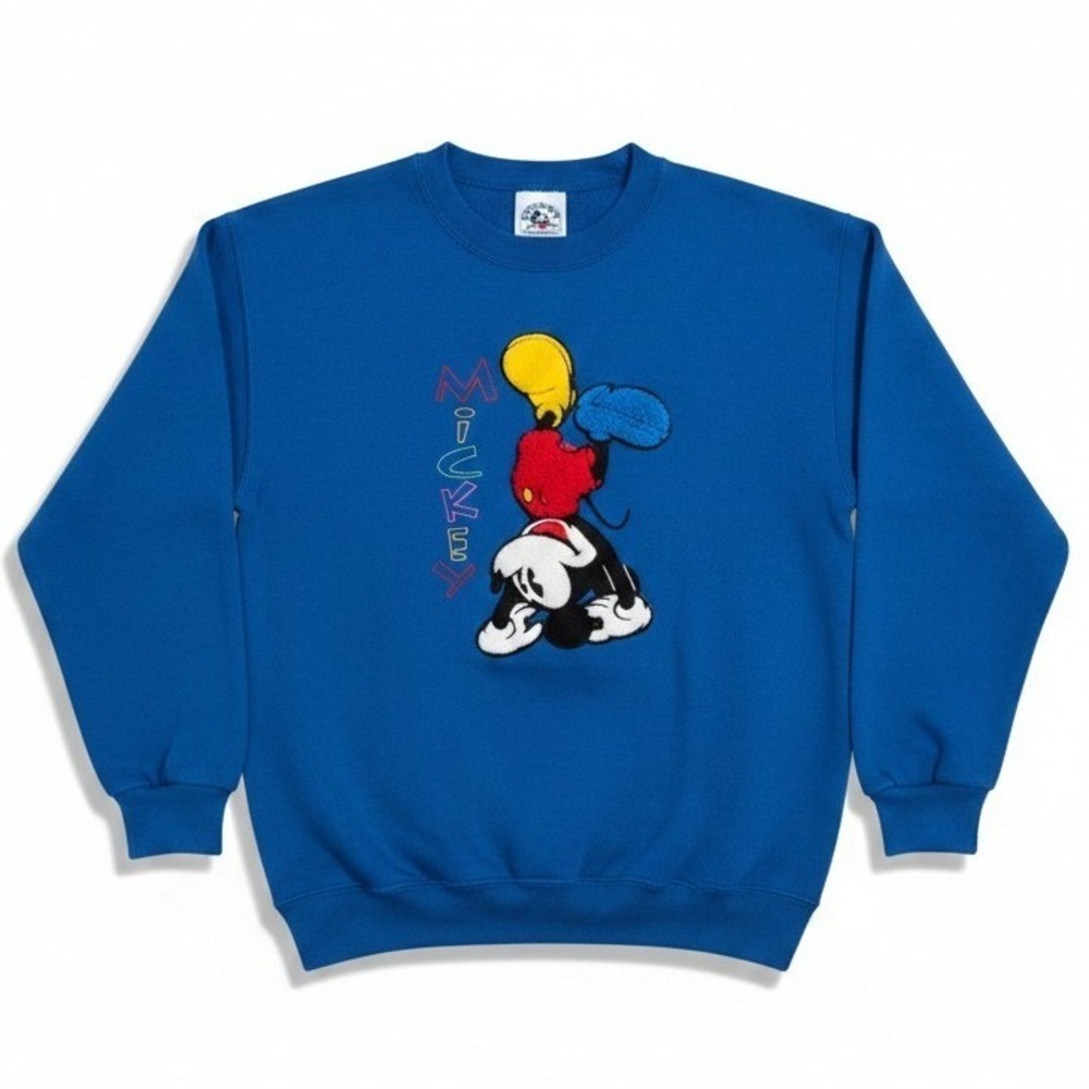 Mickey & Co Disney Kids Royal Blue Upside Down Mickey Mouse Sweatshirt Pullover